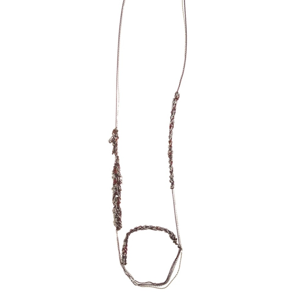 Arielle de Pinto simple Silver Necklace